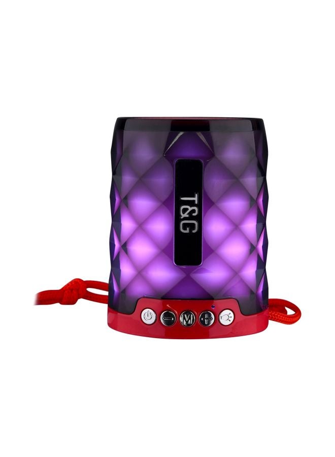 T&G TG155 Bluetooth 4.2 Portable Wireless Speaker Red/Purple
