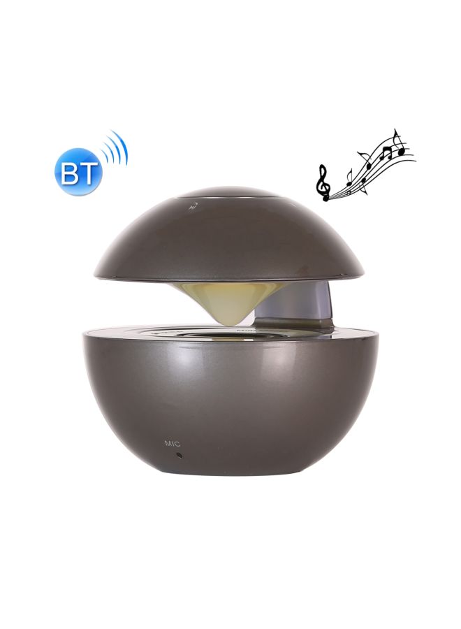 Bluetooth Speaker With Breathing Light And Aux Cable Grey - Image 2