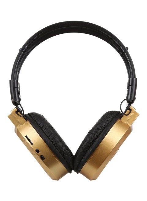 SH-S1 Foldable Wireless Over-Ear Headset With LCD Screen Black/Gold
