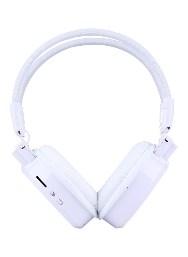 SH-S1 Foldable Wireless Over-Ear Headset With LCD Screen White - Image 1