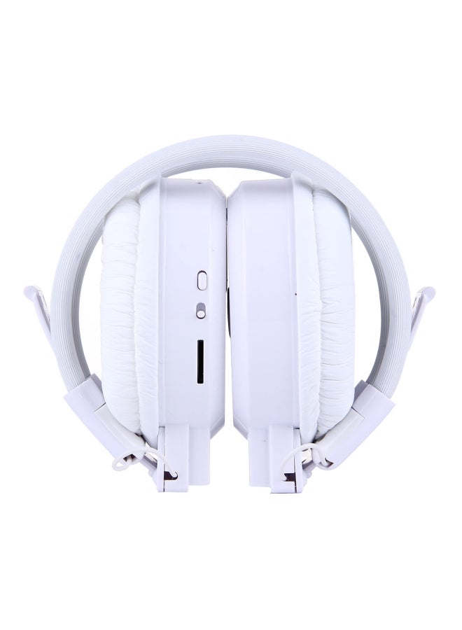 SH-S1 Foldable Wireless Over-Ear Headset With LCD Screen White - Image 3