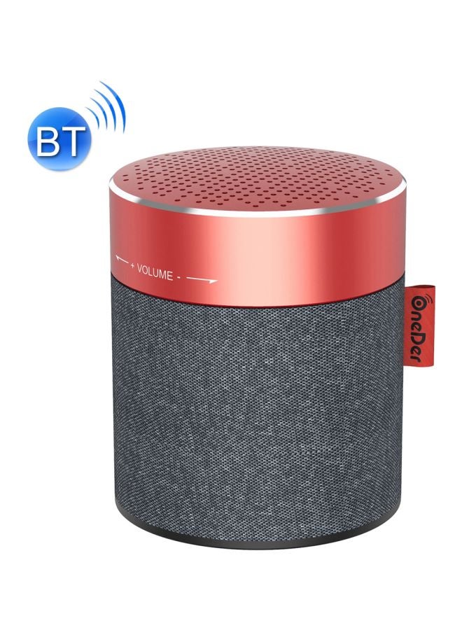 ون دير مكبر صوت محمول يعمل بتقنية البلوتوث رمادي/أحمر - Image 2