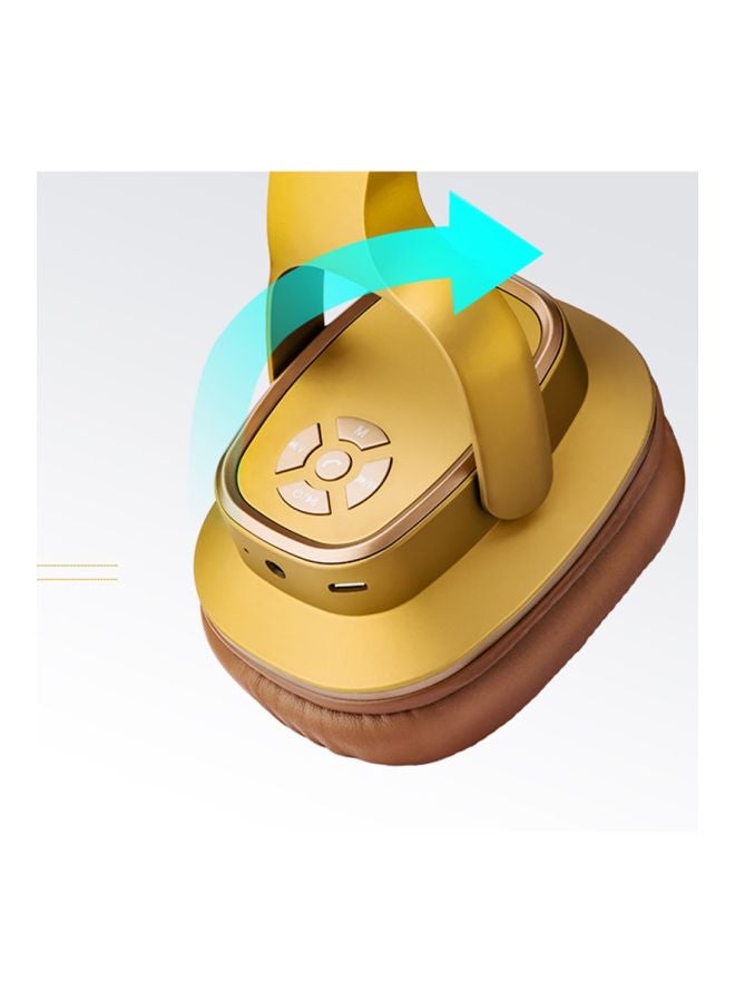 ون دير سماعة S2 لاسلكية توضع فوق الأذن بني/أصفر - Image 5