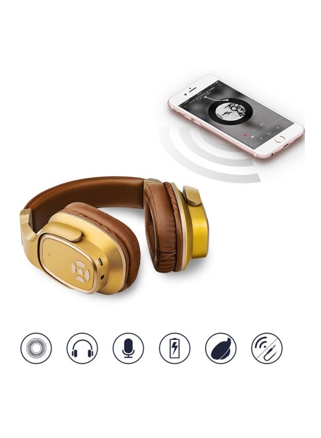 ون دير سماعة S2 لاسلكية توضع فوق الأذن بني/أصفر - Image 2