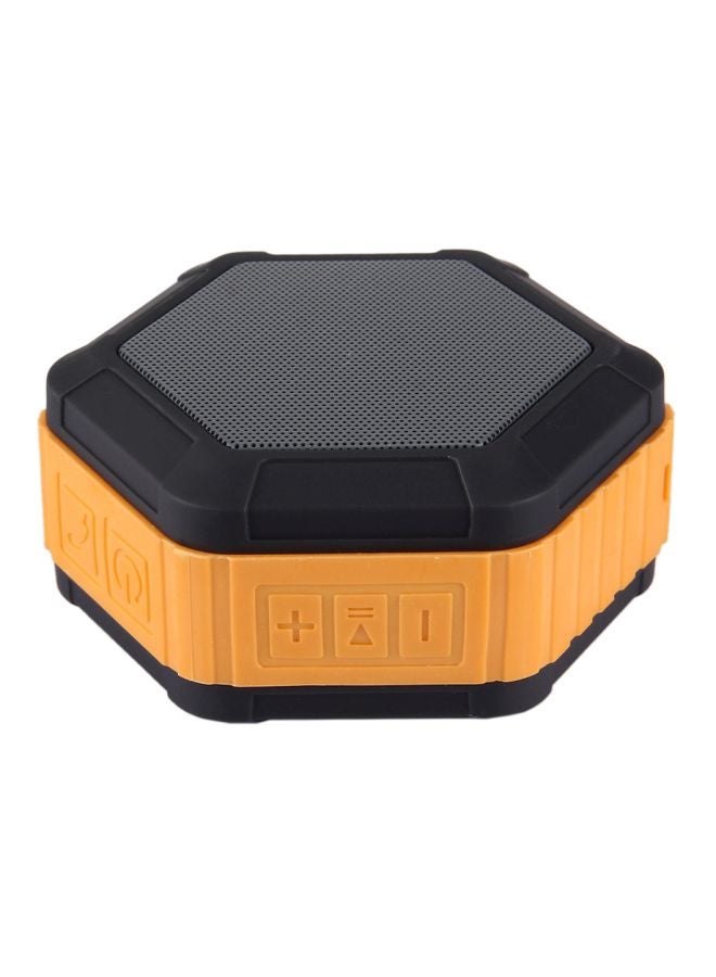 BT508 Portable Stereo Bluetooth Speaker With Built-In Mic And Hook Orange/Black - Image 2