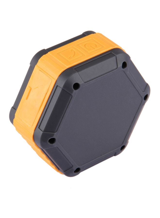 BT508 Portable Stereo Bluetooth Speaker With Built-In Mic And Hook Orange/Black - Image 4