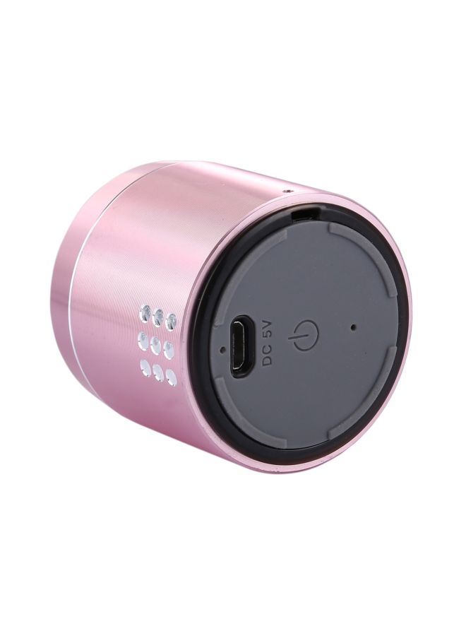 Portable Bluetooth Speaker Pink/Silver - Image 4