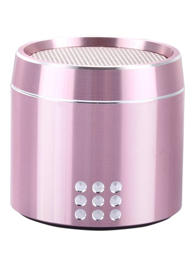 Portable Bluetooth Speaker Pink/Silver - Image 1