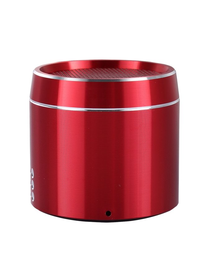 Stereo Mini Bluetooth Speaker With LED Red/Silver - Image 2