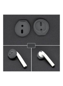 Generic 2-Piece Silicone Earphone Caps For Apple AirPods Grey  - Image 3