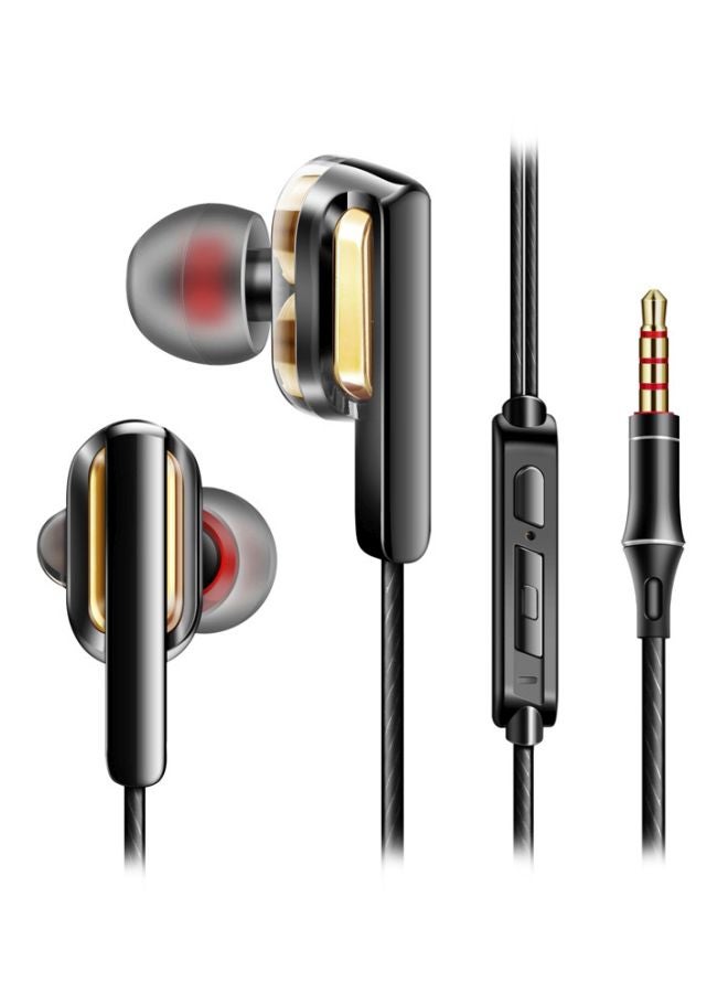 QKZ CK3 In-Ear Earphones With Mic Black  - Image 1