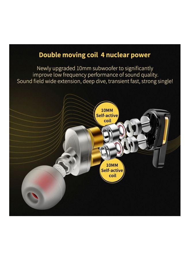 QKZ CK3 In-Ear Earphones With Mic Black  - Image 4