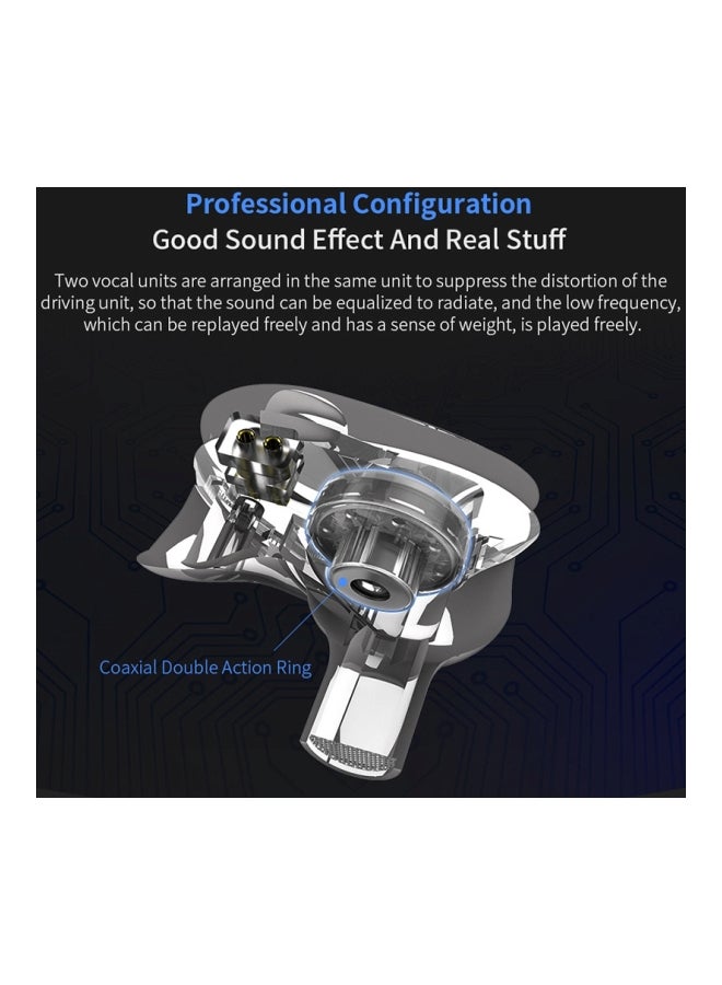 QKZ VK1 In-Ear Earphones With Mic Black  - Image 4