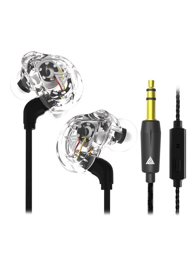 QKZ VK1 In-Ear Earphones With Mic Black  - Image 1
