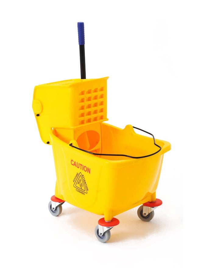 AKC Mop Bucket With Deluxe Wringer Yellow 32Liters