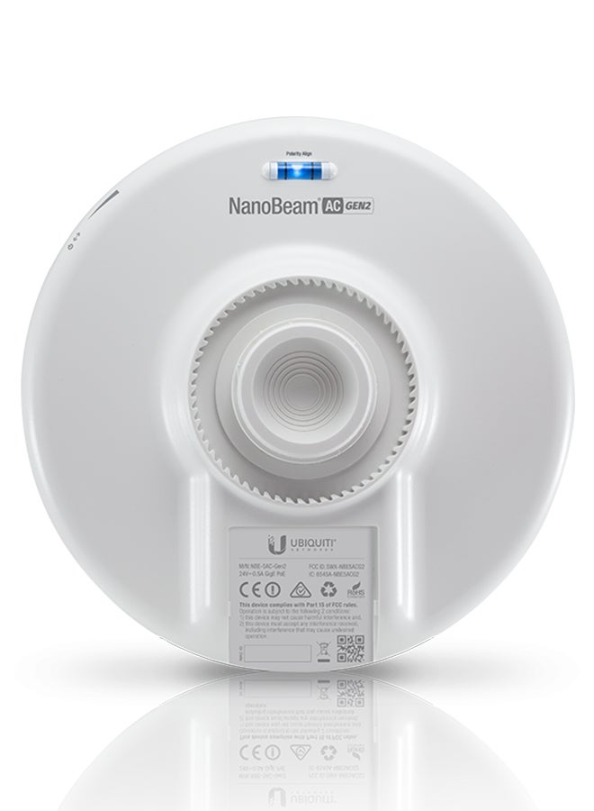 UBIQUITI - NanoBeam 5AC Gen2 Network Antenna White - Image 1
