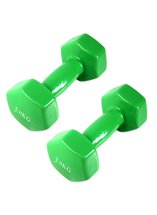 Generic Set Of 2 Hexagonal Dumbbell 6kg 