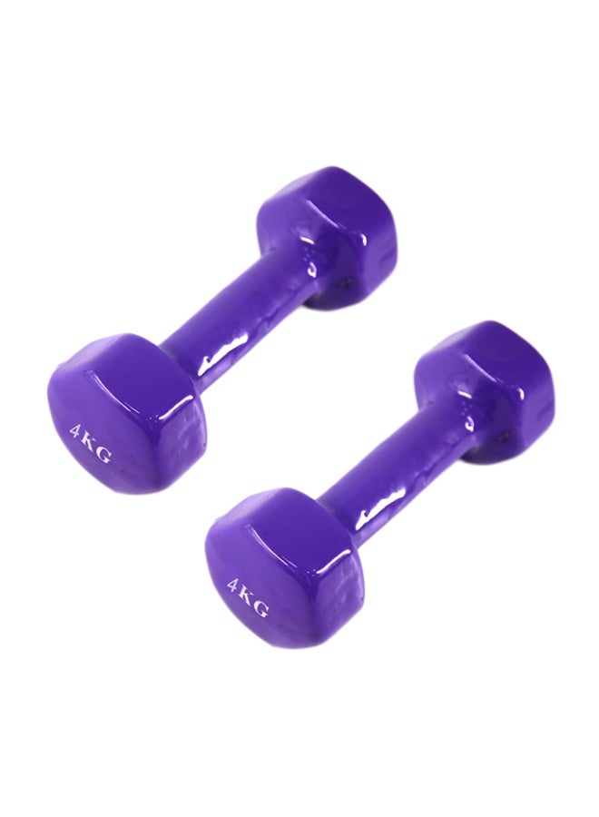 Generic Set Of 2 Hexagonal Dumbbell 8kg 
