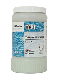 Amaco Turquoise Crackle Low Fire Gloss Glaze Turquoise Crackle 