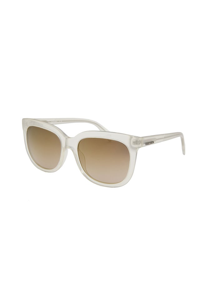 DIESEL Women's Full Rimmed Wayfarer Sunglass - Lens Size: 60 mm 