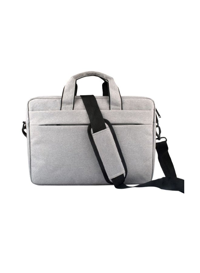 Wear-Resistant Laptop Bag With Shoulder Strap Grey  - Image 1