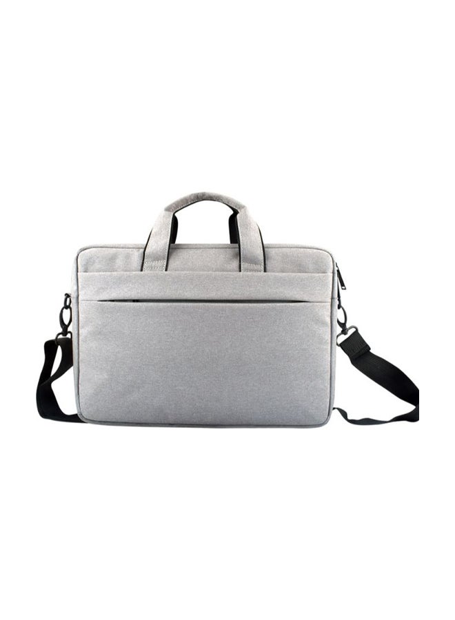 Wear-Resistant Laptop Bag With Shoulder Strap Grey  - Image 2
