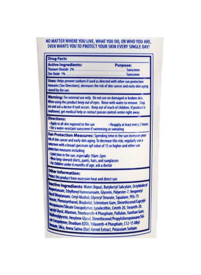 Svens Skincare - Everyday Mineral Sunscreen SPF 33 100ml - Image 1