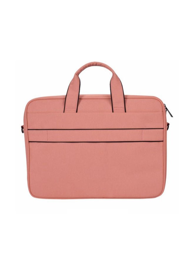 Waterproof Anti-Scratch One Shoulder Handbag For Laptop With Suitcase Belt Pink  - Image 2