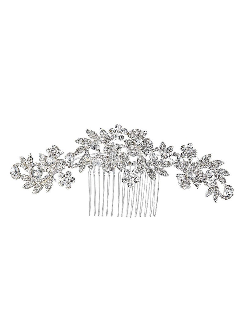 Bridal Bohemian Styling Hair Comb Silver/Clear - v1567245628/N29307238A_1