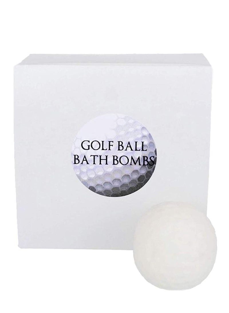 Sportigift 5-Piece Golf Ball Bath Bomb Set White 