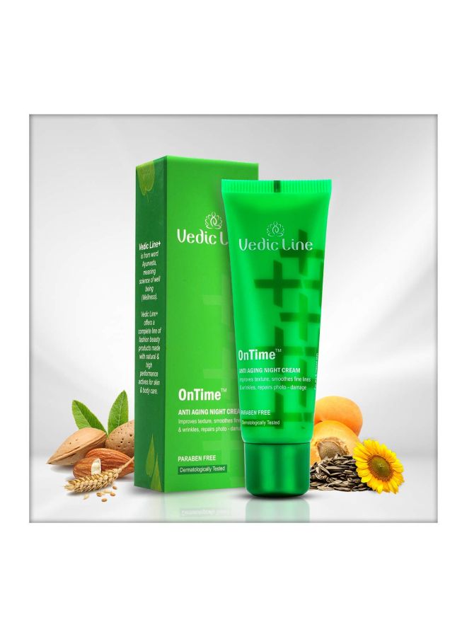 Vedicline OnTime Anti Ageing Night Cream 50ml - Image 2