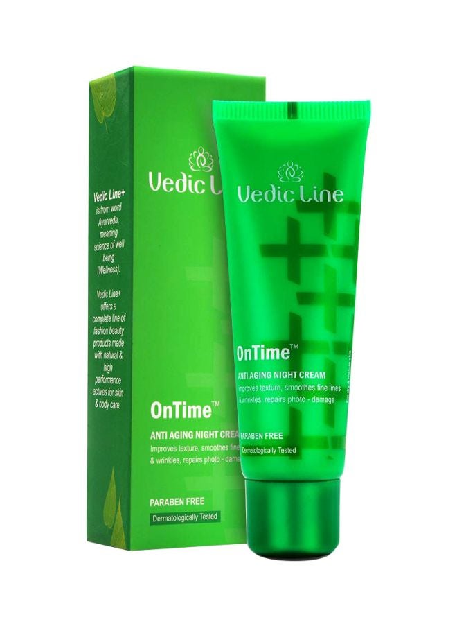 Vedicline OnTime Anti Ageing Night Cream 50ml - Image 1