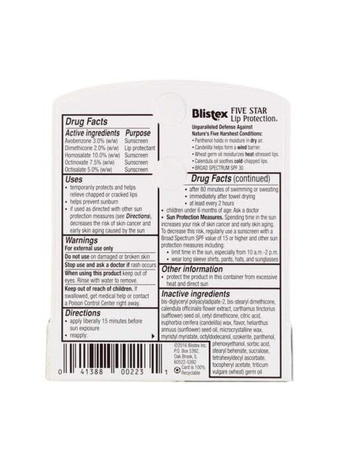 Blistex - Five Star Lip Protection SPF 30 - Image 1
