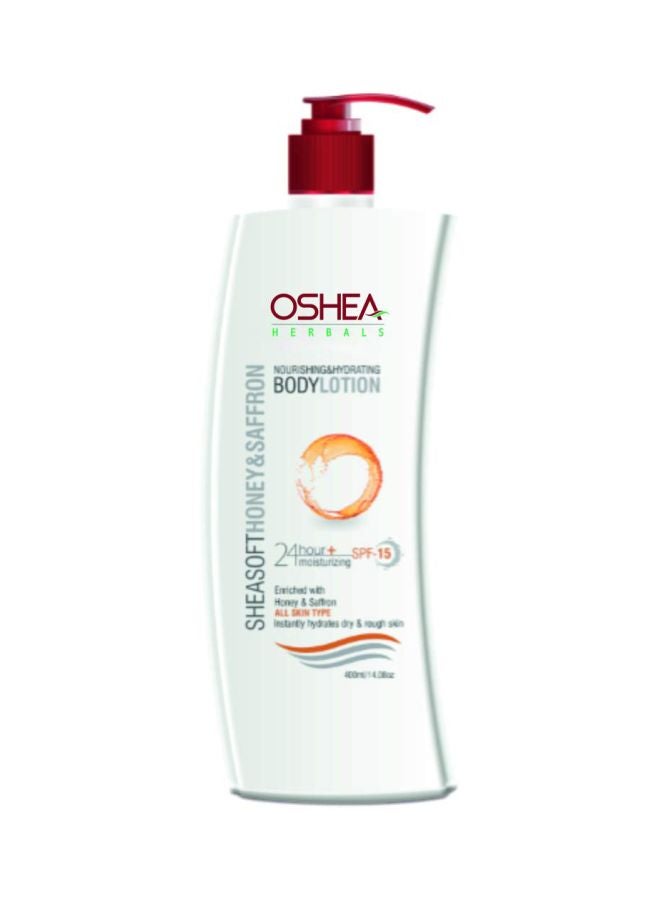 OSHEA Sheasoft Honey and Saffron Body Lotion 400ml