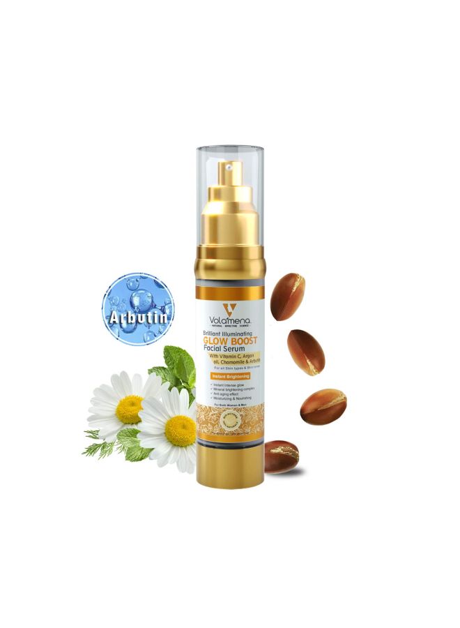 VOLAMENA Brilliant Illuminating Glow Boost Facial Serum 50ml - Image 2