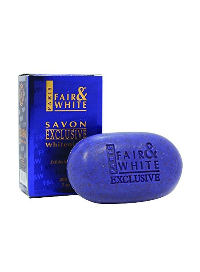 Fair and White Exclusive Whitenizer Exfoliating Soap Blue 200grams 