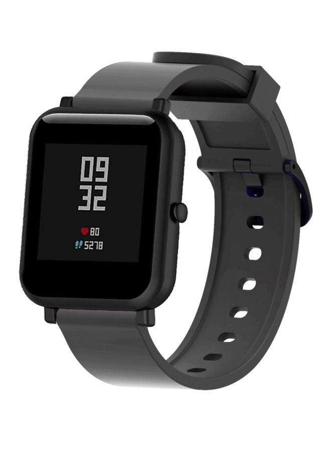 سوار بديل لساعة Huami Amazfit Bip Lite ‏20 مم أسود - Image 2