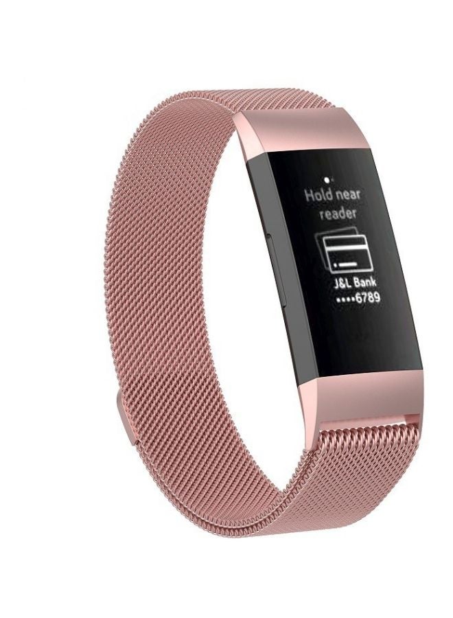 Replacement Strap For Fitbit Charge 3 Pink  - Image 3
