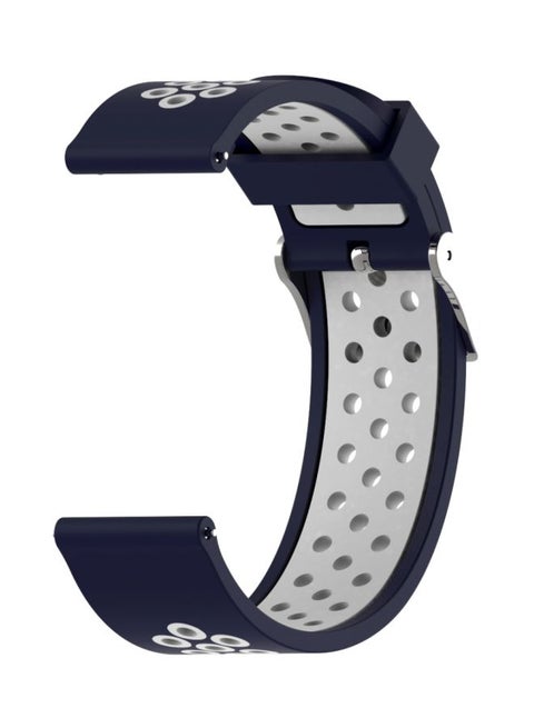 Replacement Strap For Xiaomi Huami Amazfit Bip Lite Version 22mm White/Blue