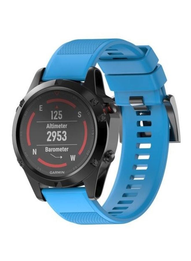 Replacement Strap For Fenix 5 22mm Sky Blue - Image 2