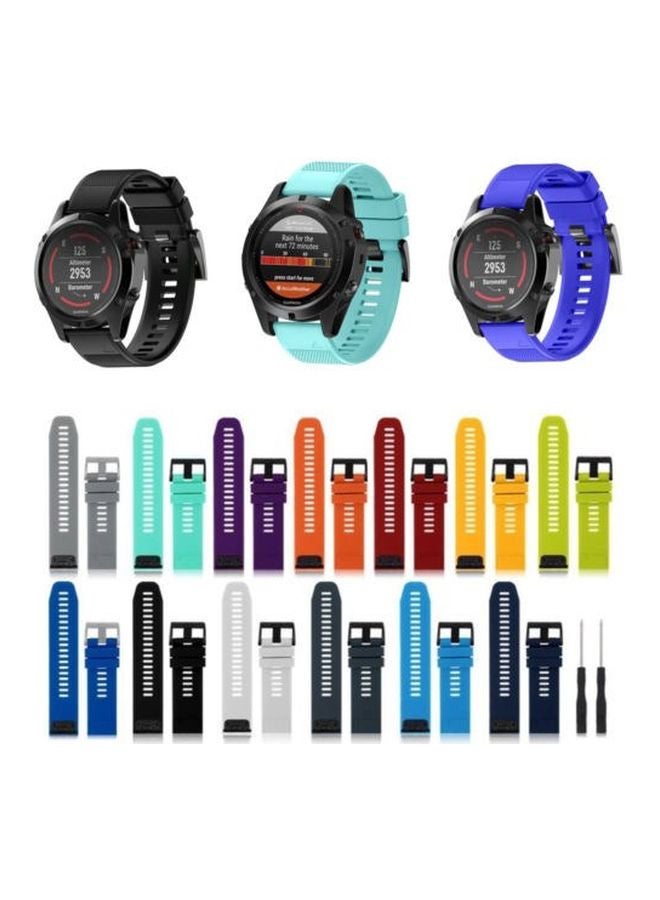Replacement Strap For Fenix 5 22mm Sky Blue - Image 3