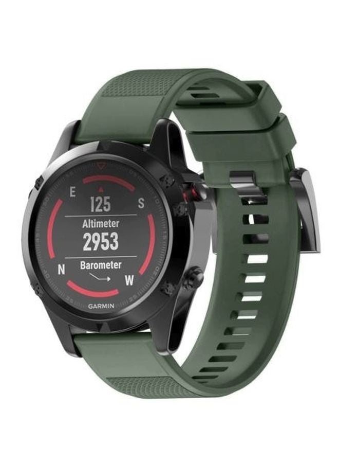 Replacement Strap For Fenix 5X 26mm Army Green - Image 2