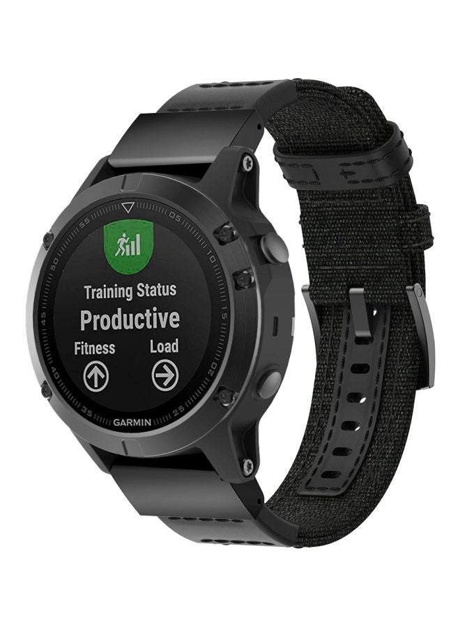 Replacement Strap For Garmin Fenix5x Plus Black - Image 2