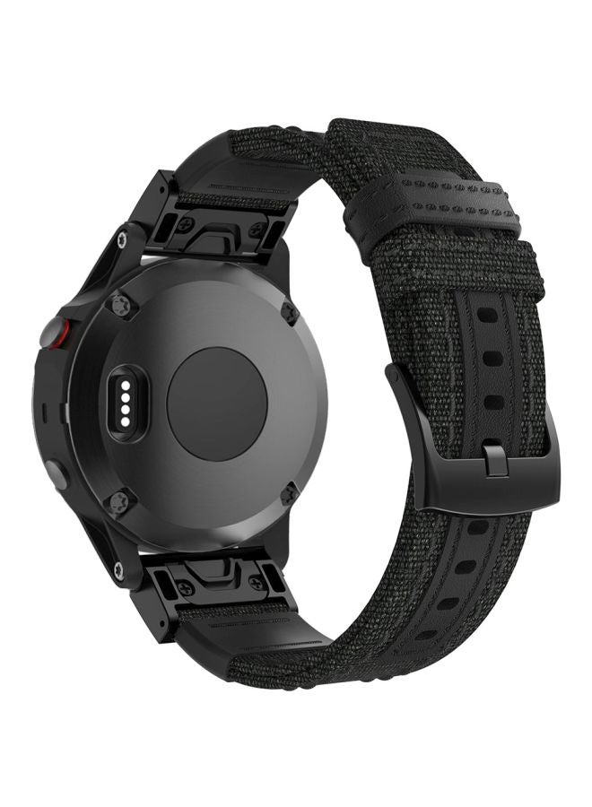 Replacement Strap For Garmin Fenix5x Plus Black - Image 3