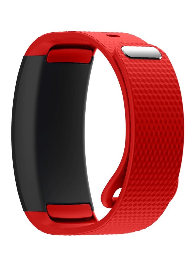 Silicon Watch Band For Samsung Gear Fit2 Red - Image 1