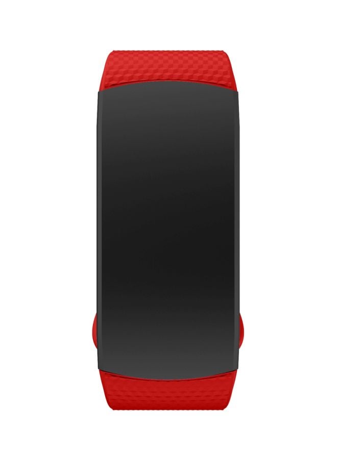 Silicon Watch Band For Samsung Gear Fit2 Red - Image 3