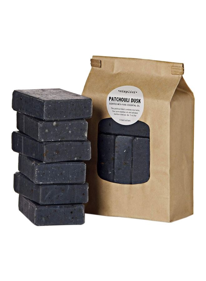 SIMPLICI 6-Piece Patchouli Charcoal Soap  - Image 1