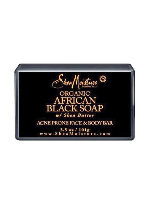 African Black Soap Bar With Shea Butter