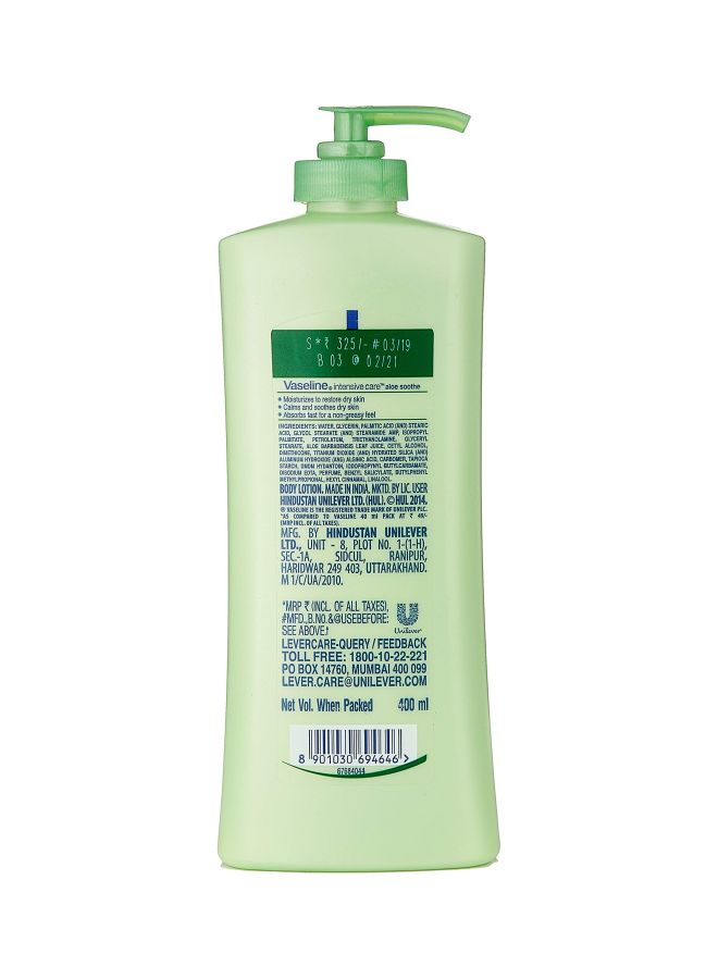 Vaseline Intensive Care Aloe Soothe Body Lotion 400ml - Image 2