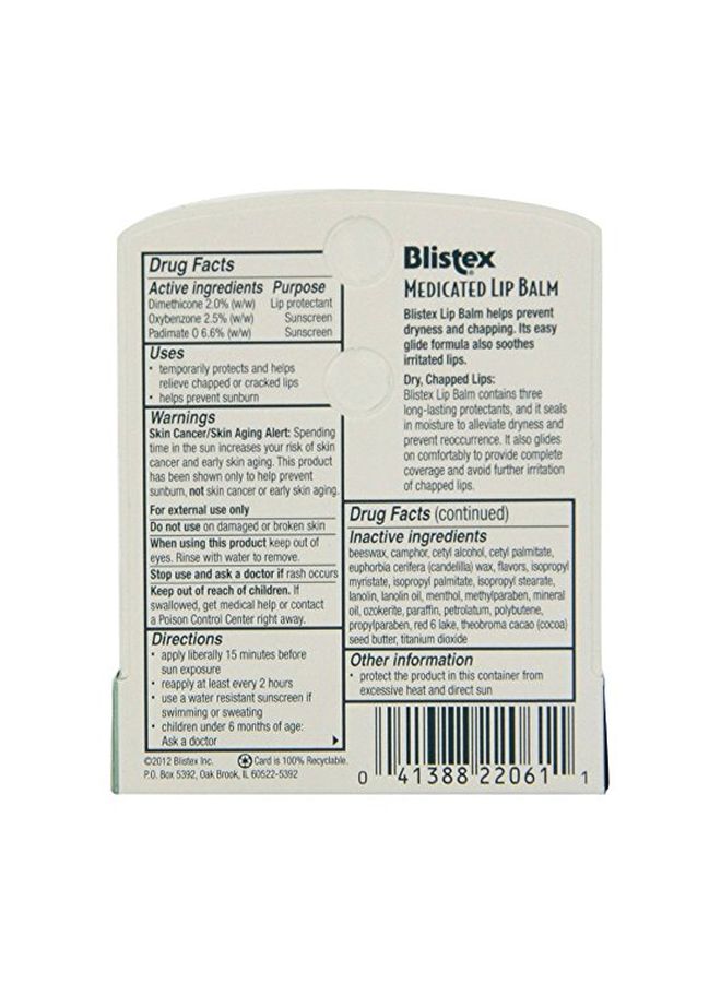 Blistex Pack Of 12 Medicated Lip Balm SPF15 - Image 2